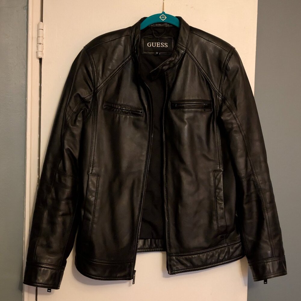 Guess Moto Leather Jacket